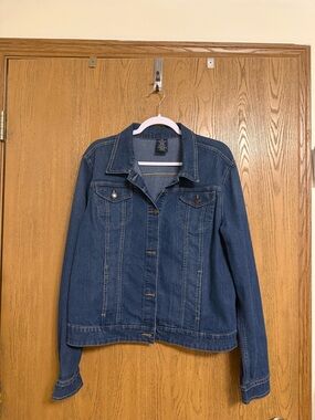 Faded Glory Classic Dark Blue Denim Jacket